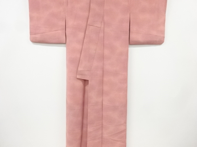  リサイクル　作家物　縮緬地暈し色無地着物